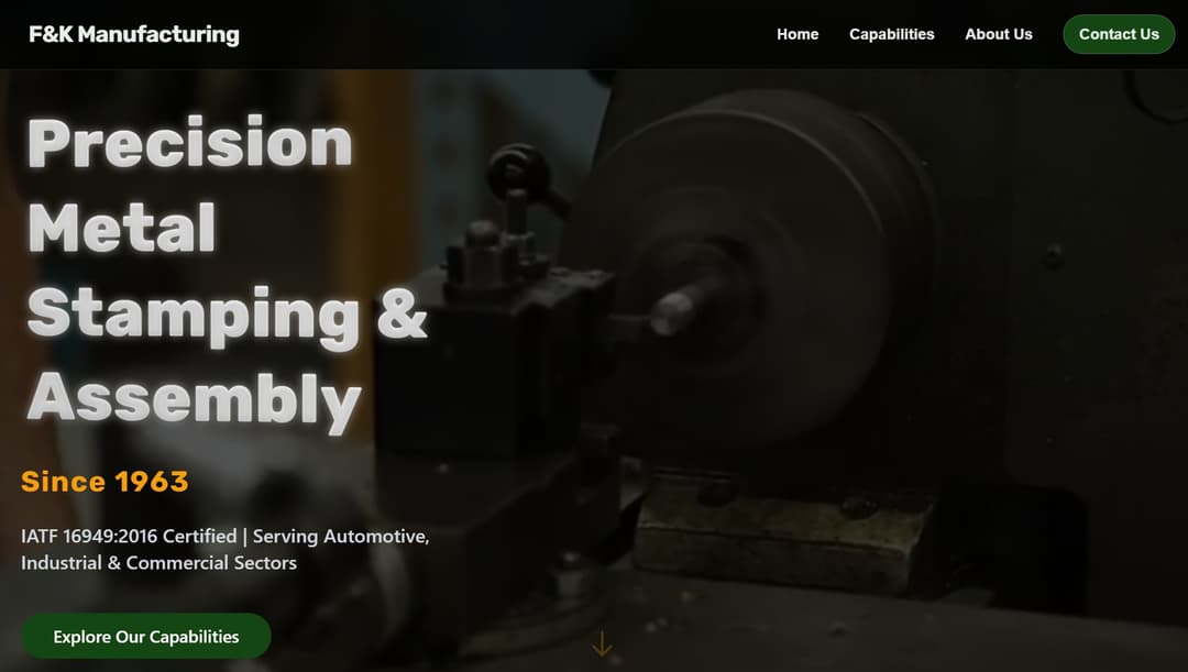 F&K Manufacturing - Tailored Version